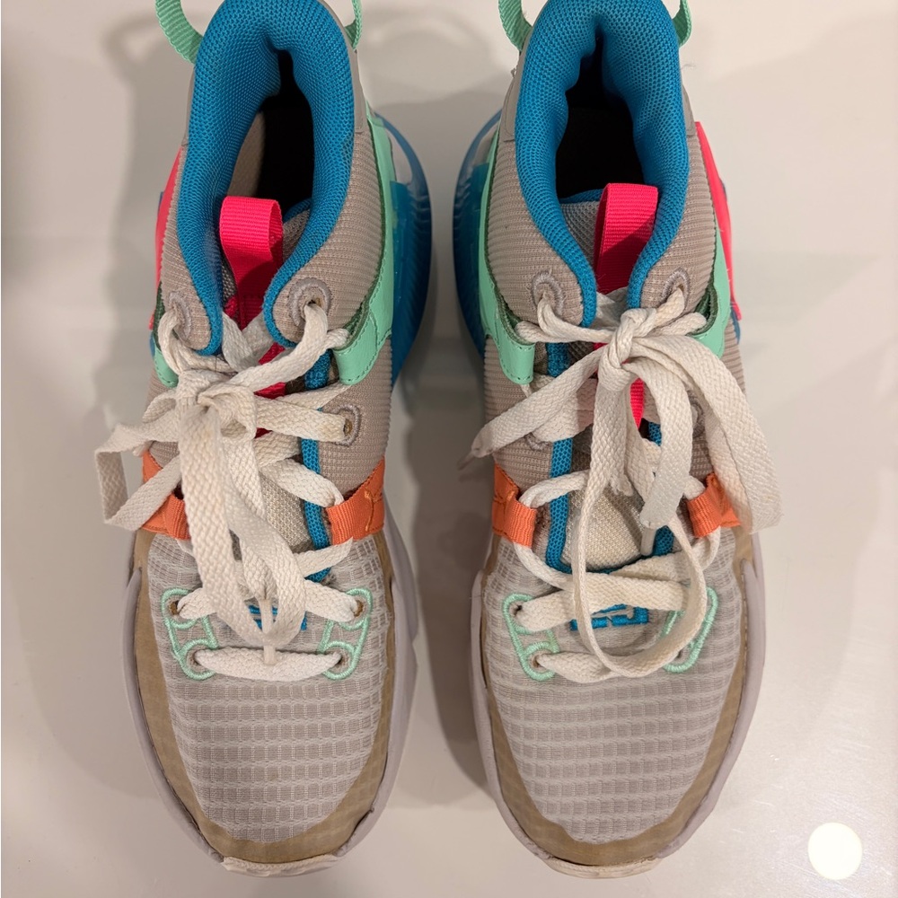 Nike Kids Sneakers in Blue, Pink, and Orange